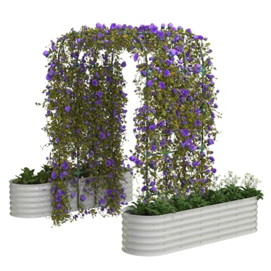 Raised Bed Planter Box - حوض زراعة مرتفع مجلفن بارتفاع 96