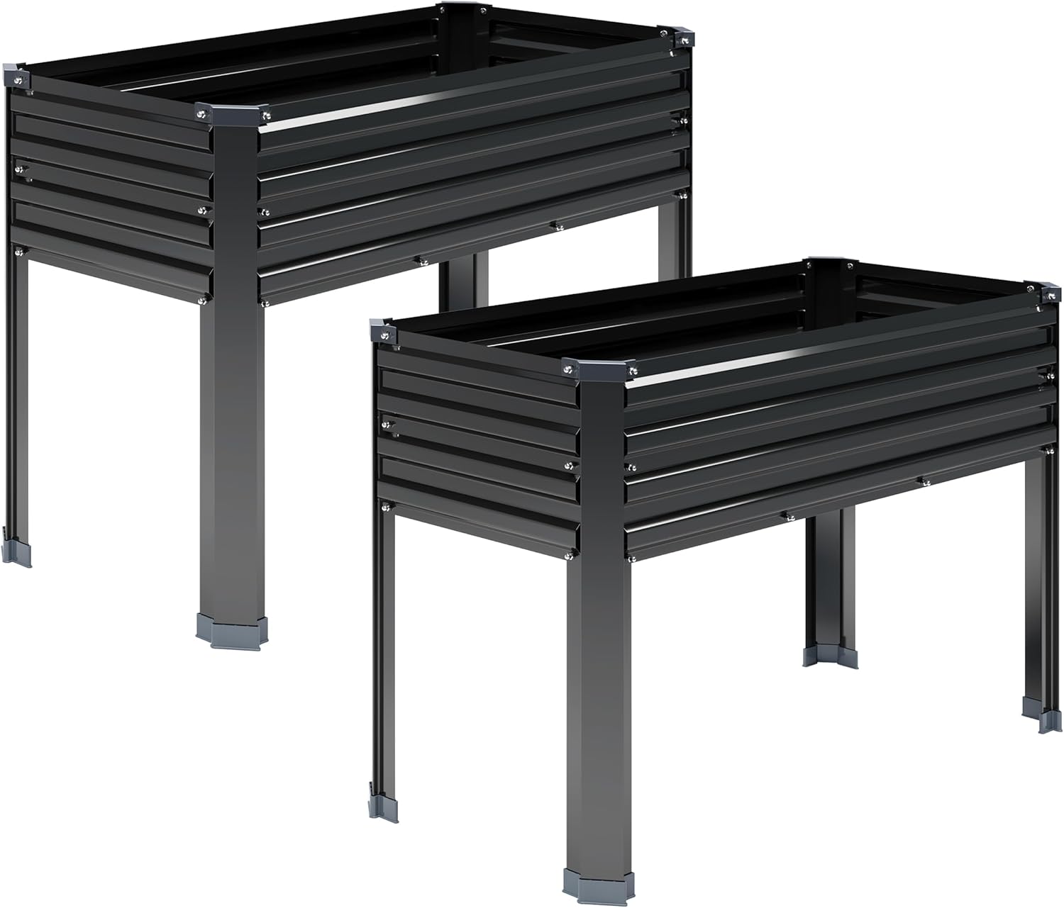 Raised Bed Planter Box - قطعتان من أحواض الزراعة المرتفعة المجلفنة