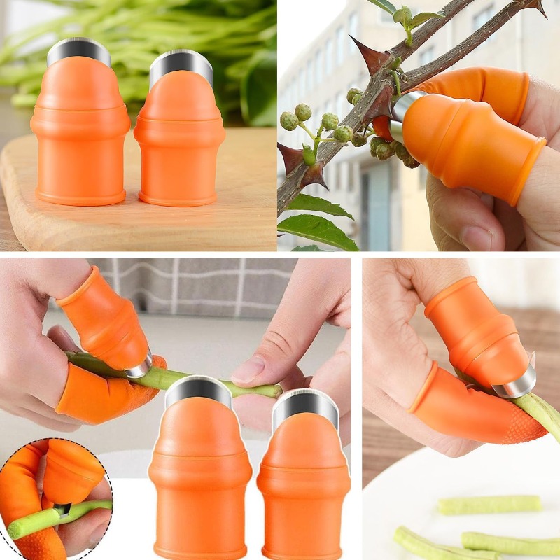 6 قطع واقي أصابع من السيليكون  - مراجعة Gardening Tools Knife وسعره