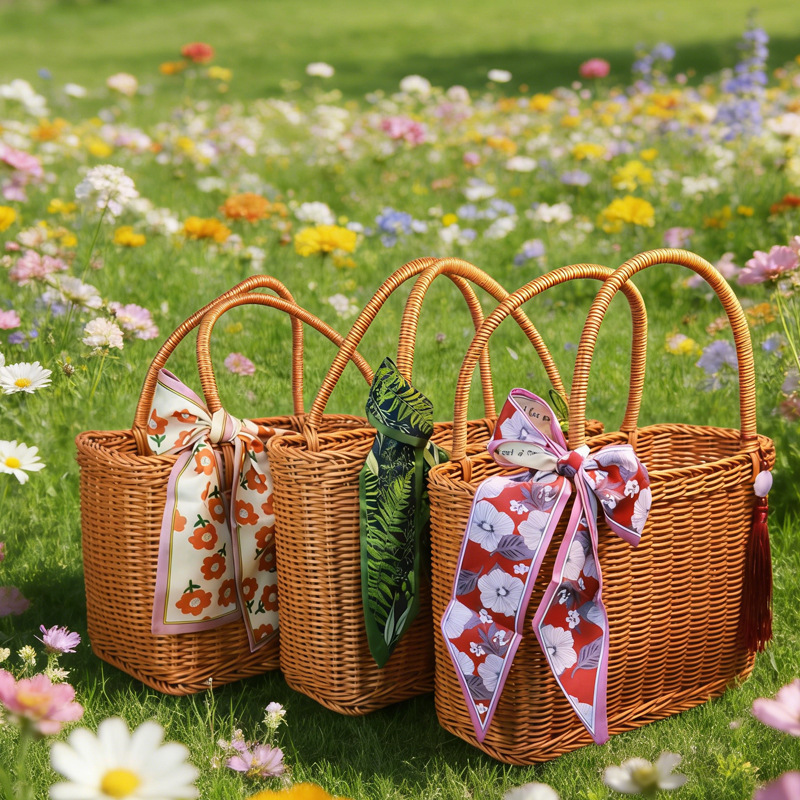 سلة تسوق من الروطان المنسوج يد - مراجعة Gardening Tools Store وسعره