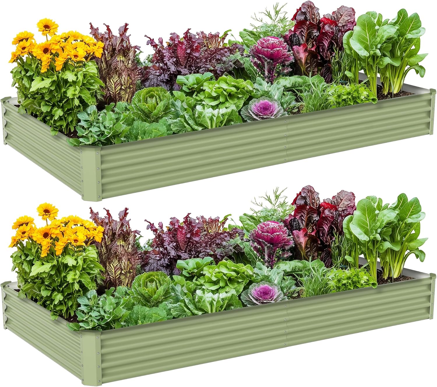 حوض زراعة خضروات معدني للاستخد - مراجعة Raised Bed Planter Box وسعره