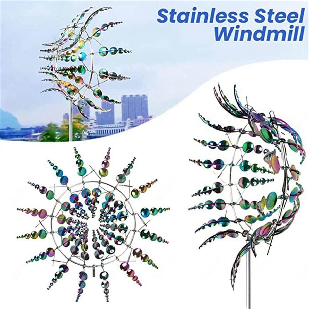 KSOL دوّارة رياح معدنية سحرية، - مراجعة Gardening Tools B&M وسعره
