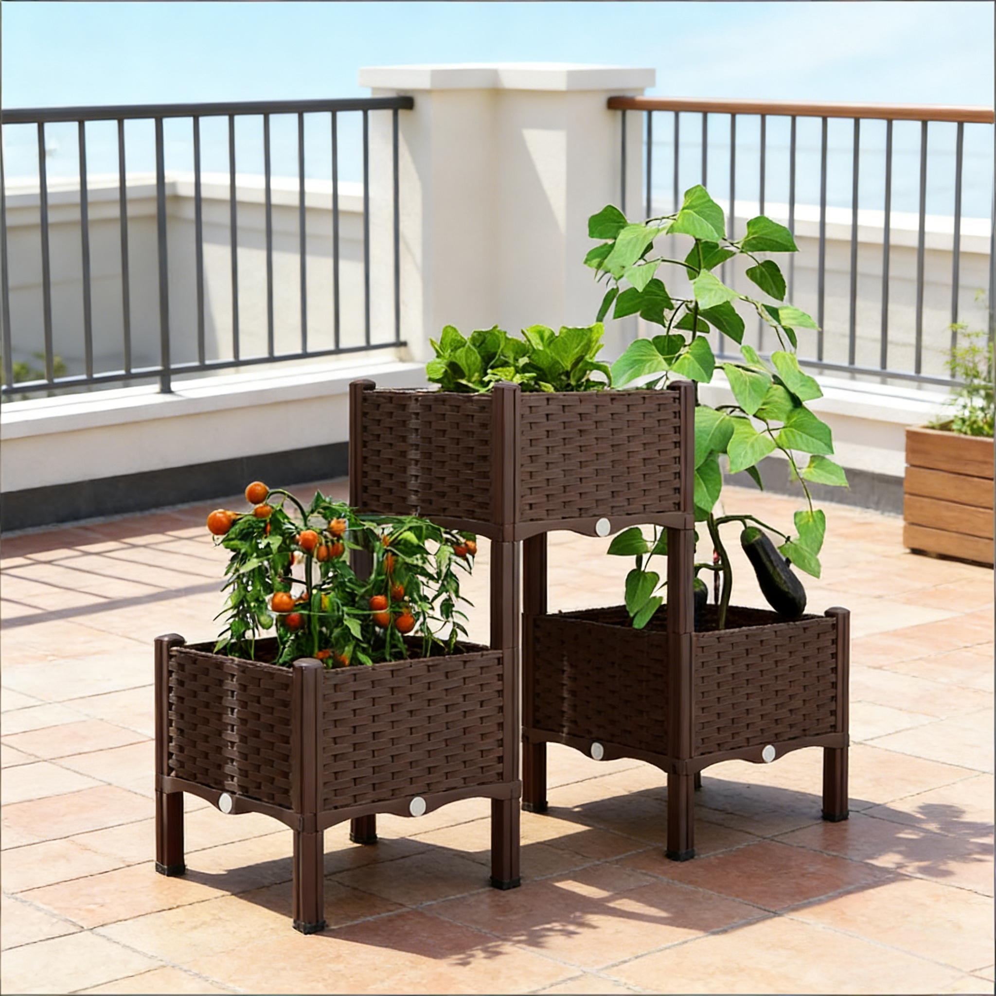 أحواض زراعة مرتفعة، أحواض زراع - مراجعة Raised Bed Planter Box وسعره