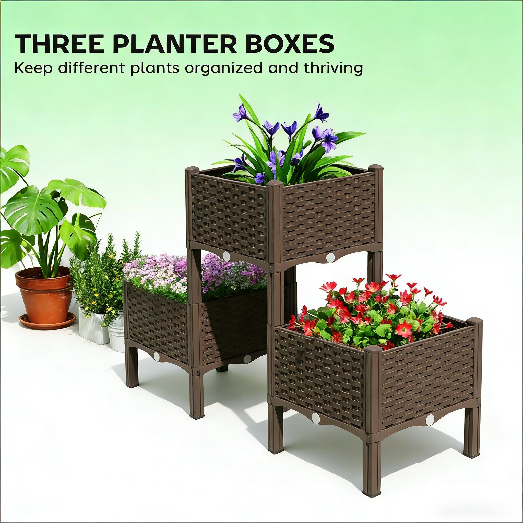 أحواض زراعة مرتفعة، أحواض زراع - مراجعة Raised Bed Planter Box وسعره