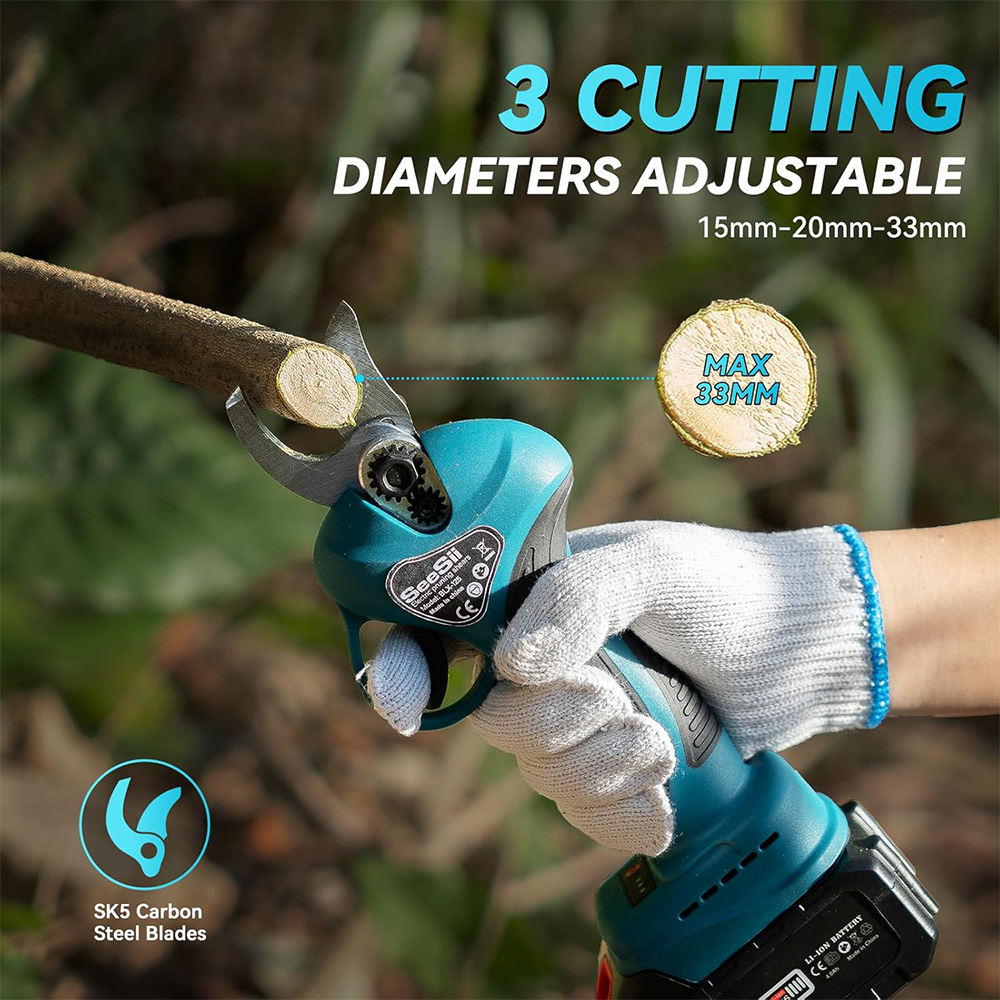 Seesii 3 في 1 فرش تصغير القطب  - مراجعة Gardening Tools Scissors وسعره