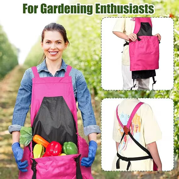 مريلة قطف خارجية بجيب كبير، مر - مراجعة Gardening Tools Big وسعره